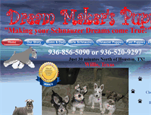 Tablet Screenshot of dreammakerspuppies.com